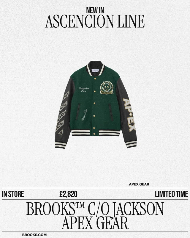 Brooks varsity jacket campaign poster