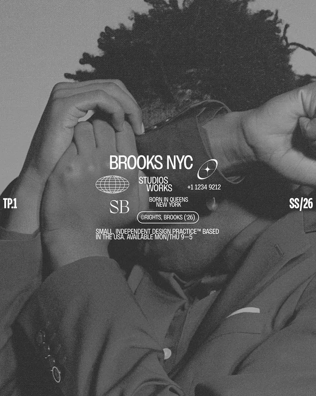 Brooks monochrome fashion campaign