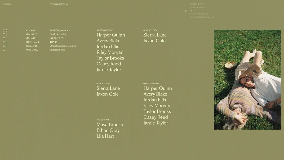 Olive creative directory with portrait photography